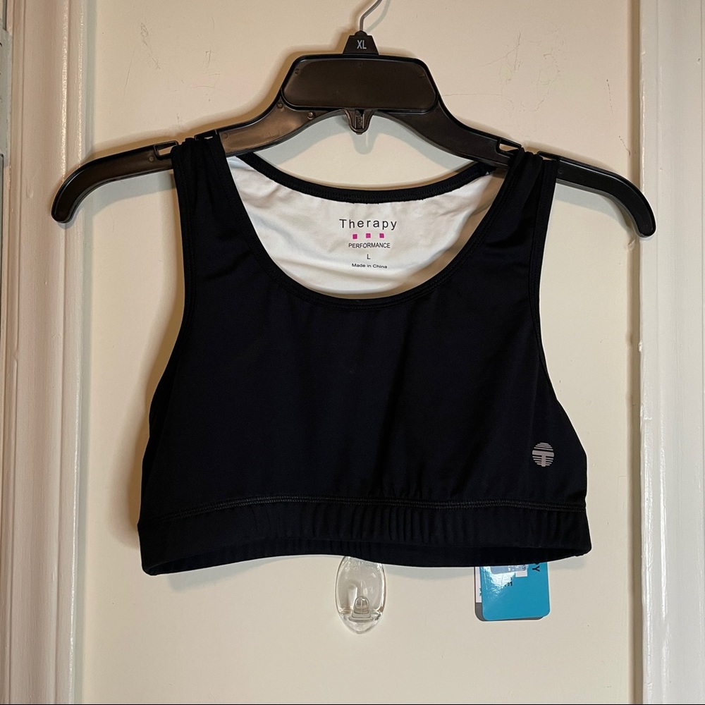 Black Sports Bra L
